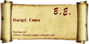 Bangó Emma névjegykártya